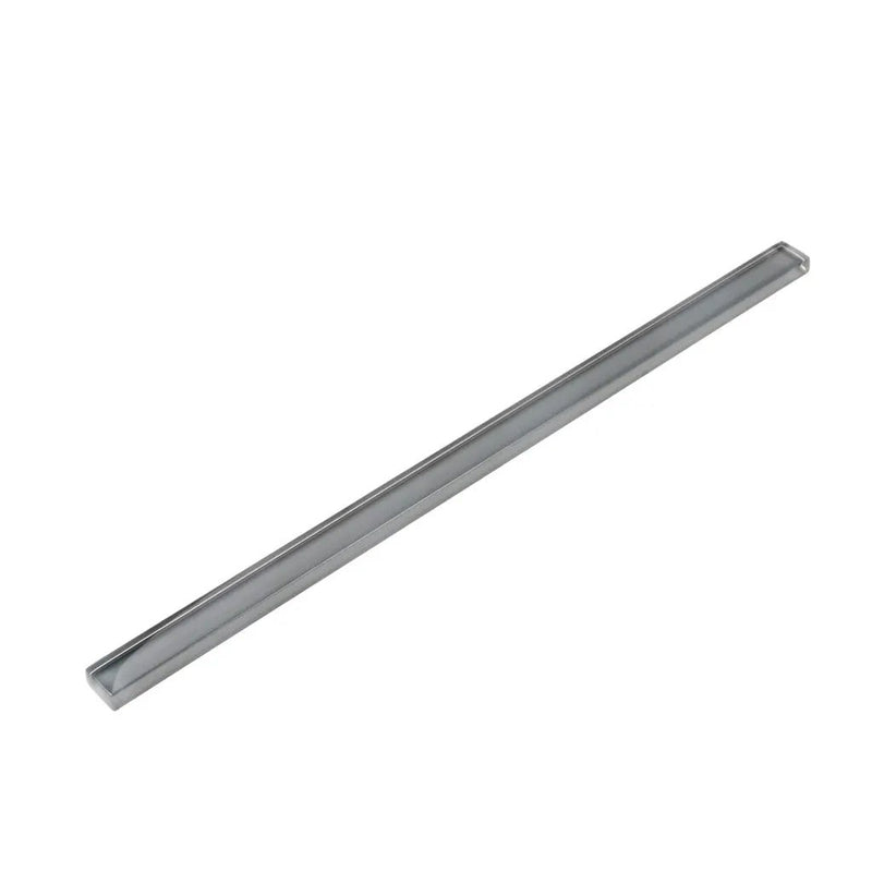 Dark Gray 0.5x12 Glass Glossy Pencil Tile Trim (10 pack, 0.5 sq ft/case) by Apollo Tile