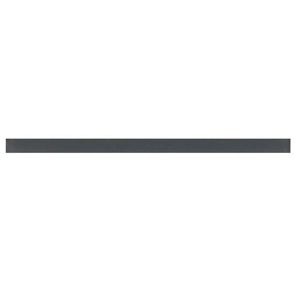 Dark Gray 0.5x12 Matte Glass Pencil Tile Trim (10 pack, 0.5 sq ft/case)