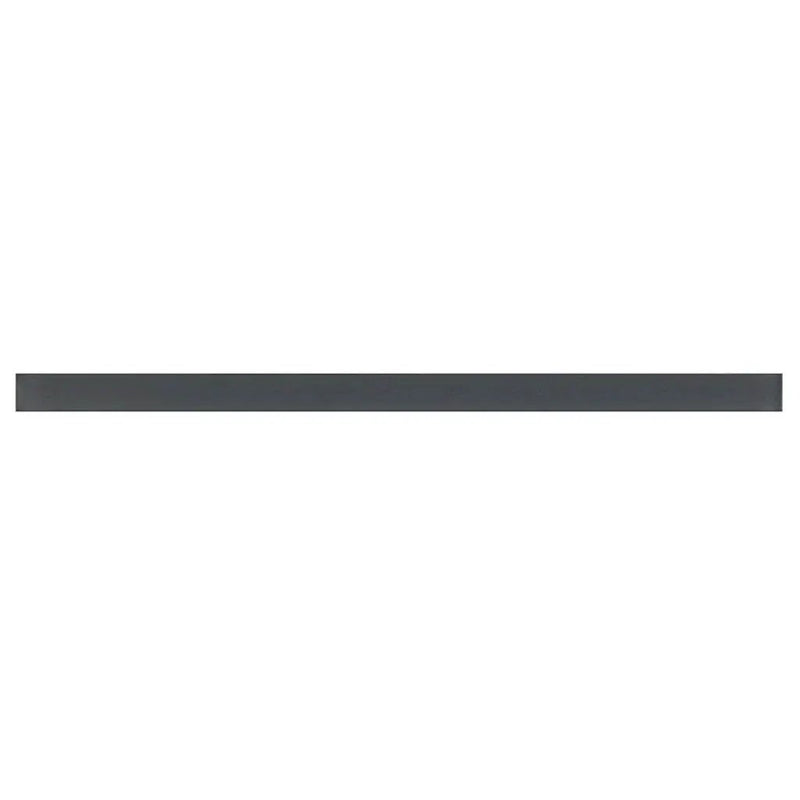 Dark Gray 0.5x12 Matte Glass Pencil Tile Trim (10 pack, 0.5 sq ft/case) by Apollo Tile