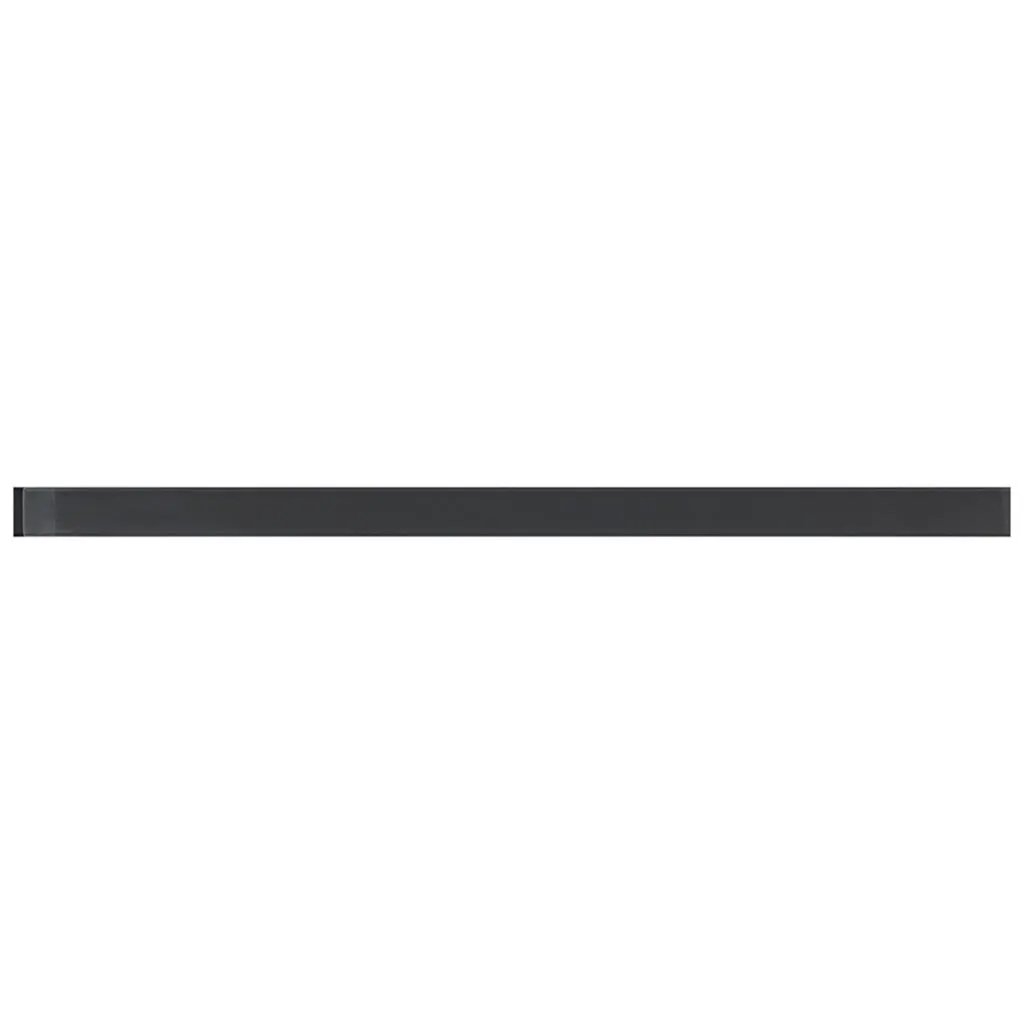 Ash Gray 0.6x12 Glass Glossy Pencil Tile Trim (10 pack, 0.5 sq ft/case) by Apollo Tile