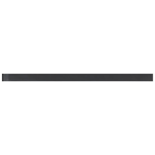 Ash Gray 0.6x12 Glass Glossy Pencil Tile Trim (10 pack, 0.5 sq ft/case)