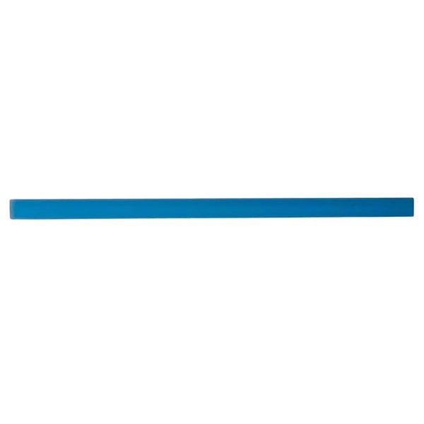 Cerulean Blue 0.5x12 Matte Glass Pencil Tile Trim (10 pack, 0.5 sq ft/case)