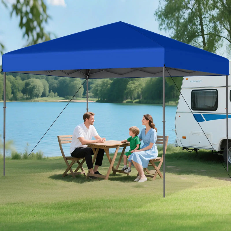 10 X 10 Feet Pop up Canopy Tent with Portable Carrying Bag and 8 Stakes by DirectDeals