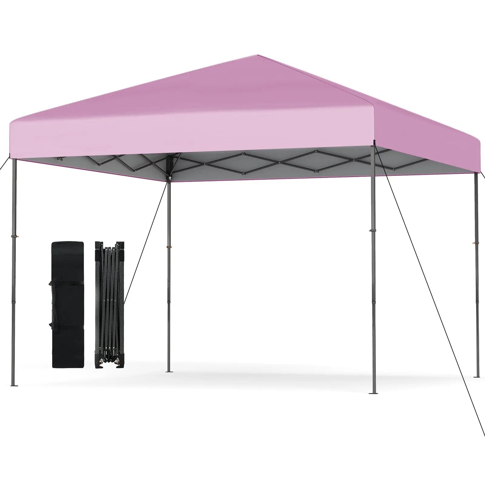 10 X 10 Feet Pop up Canopy Tent with Portable Carrying Bag and 8 Stakes by DirectDeals