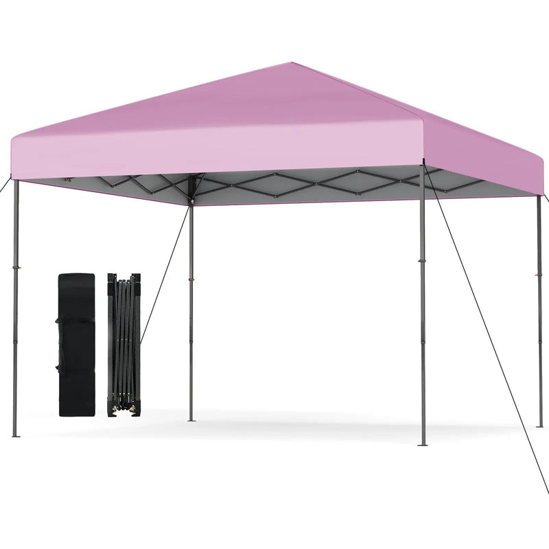 10 X 10 Feet Pop up Canopy Tent with Portable Carrying Bag and 8 Stakes by DirectDeals