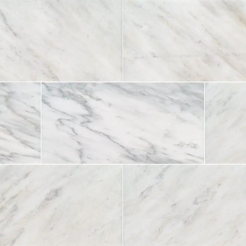 Arabescato Carrara Polished Marble Tiles 18x36 by MSI Surfaces