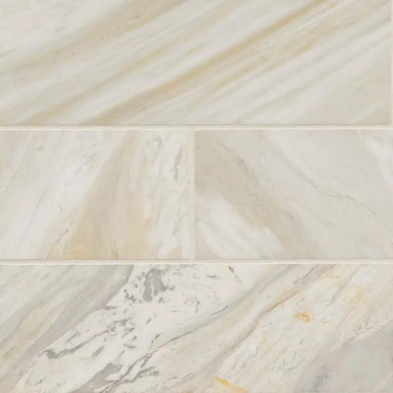 Athena Gold Tile 4x12 Honed Marble Mosaics close up
