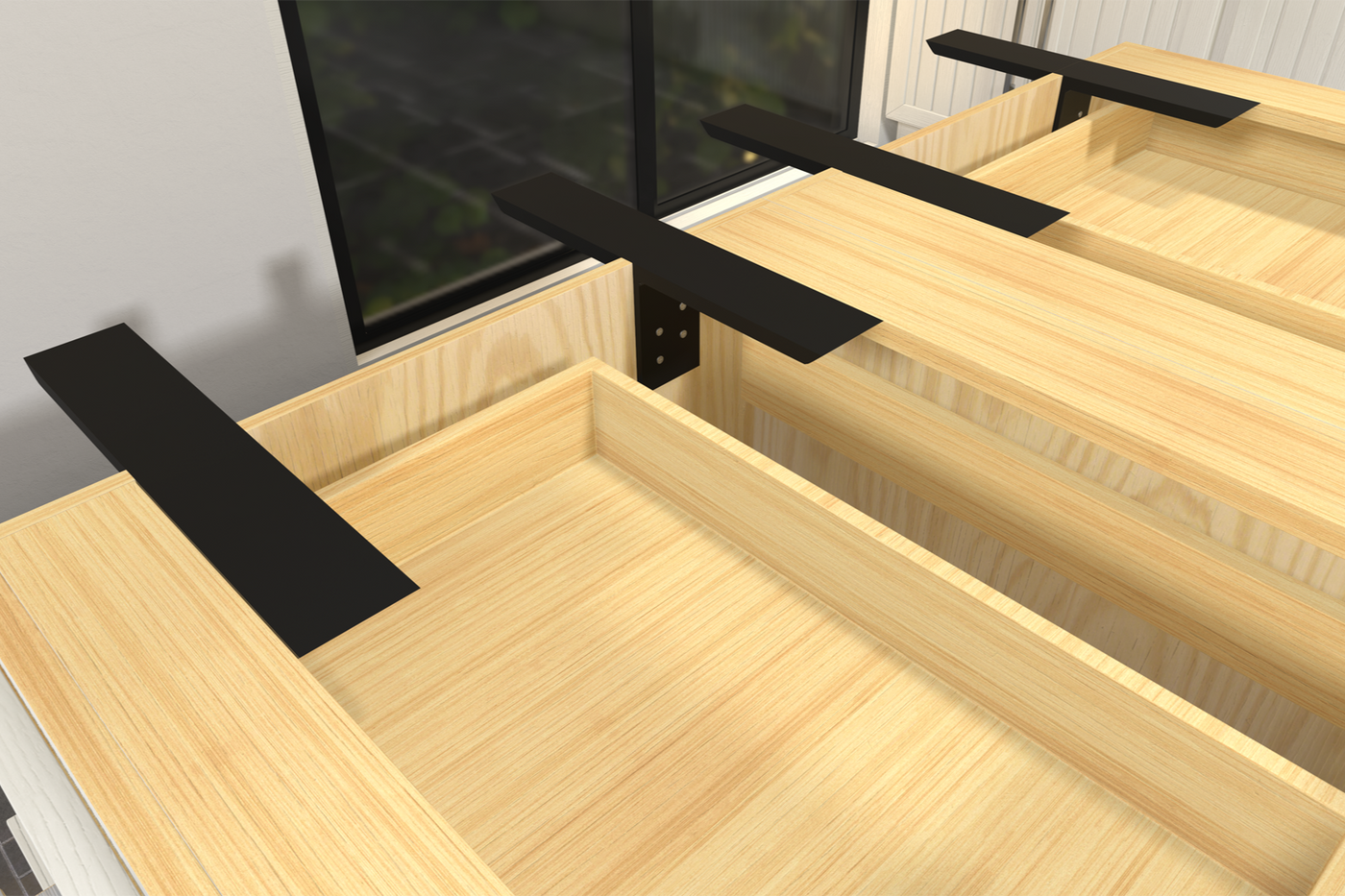 The Original™ T-Bracket Hidden Countertop Support Bracket by The Original Granite Bracket