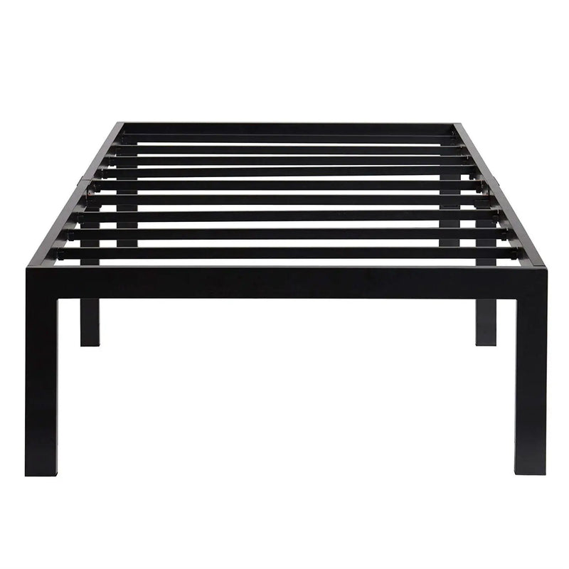 Twin 18-inch High Heavy Duty Black Metal Platform Bed Frame by HomePacific