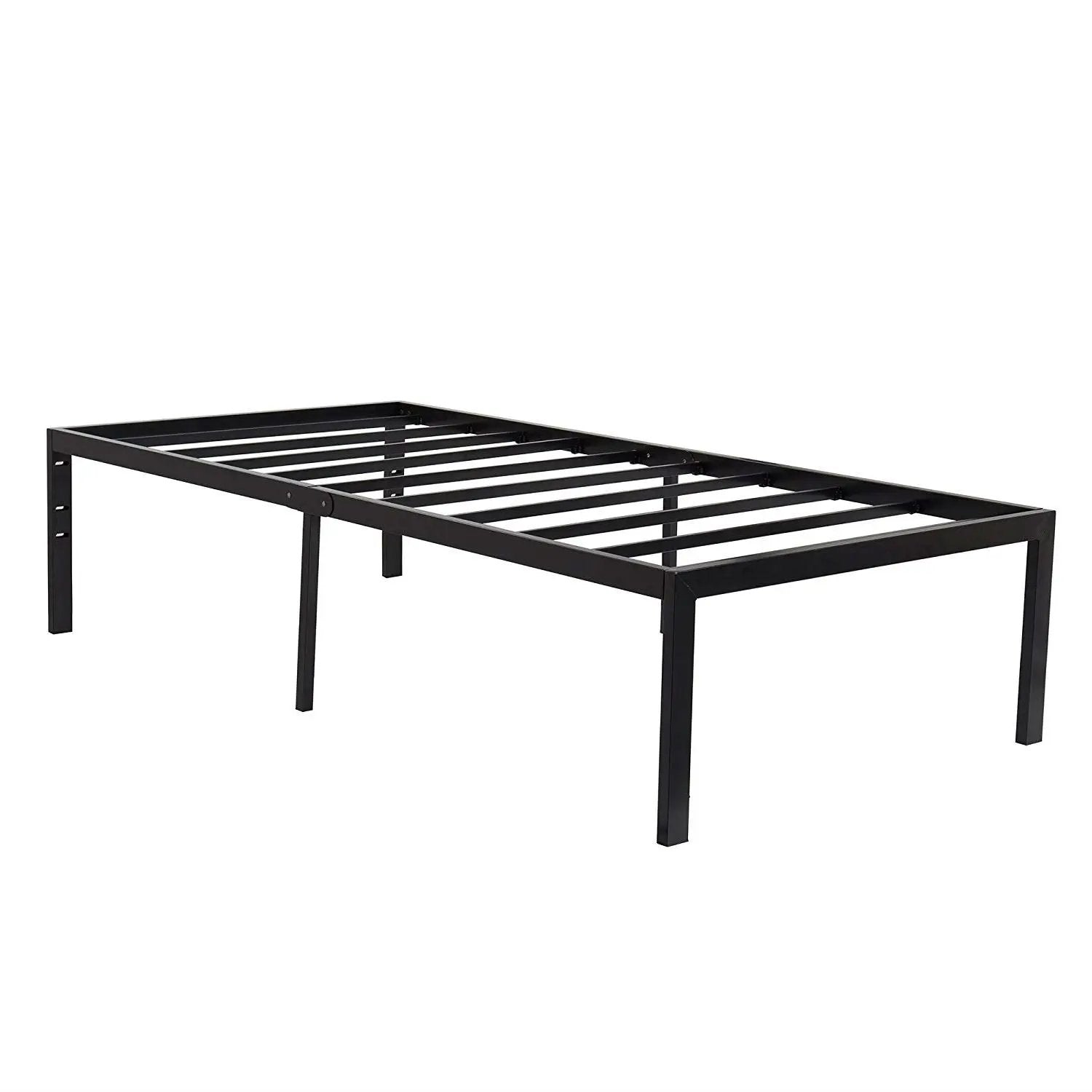 Twin 18-inch High Heavy Duty Black Metal Platform Bed Frame by HomePacific