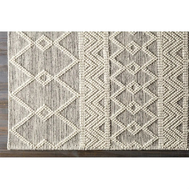 2-ft. x 3-ft. Hand Woven Wool Blend Grey Beige Ivory Persian Style Area Rug by HomePacific