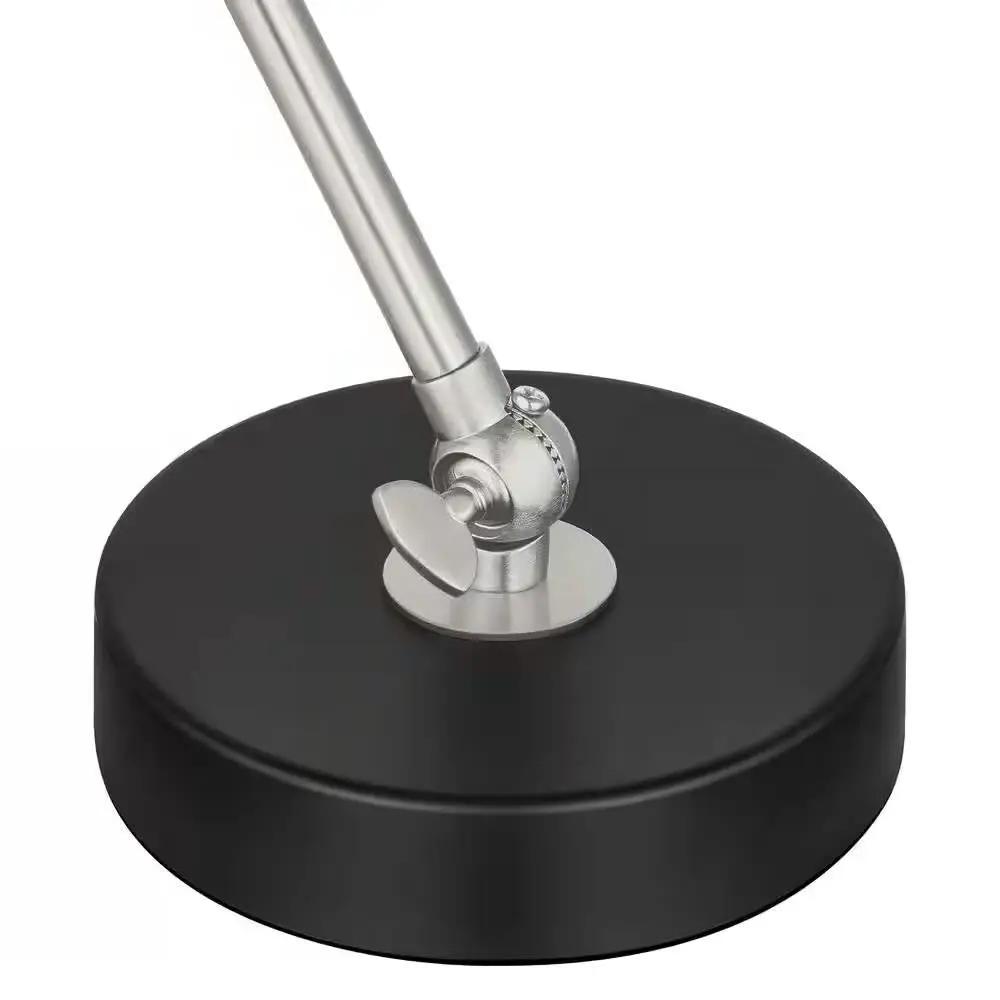 Simple Modern Metal Desk Light Table Lamp with Black Shade and Adjustable Tilt by HomePacific