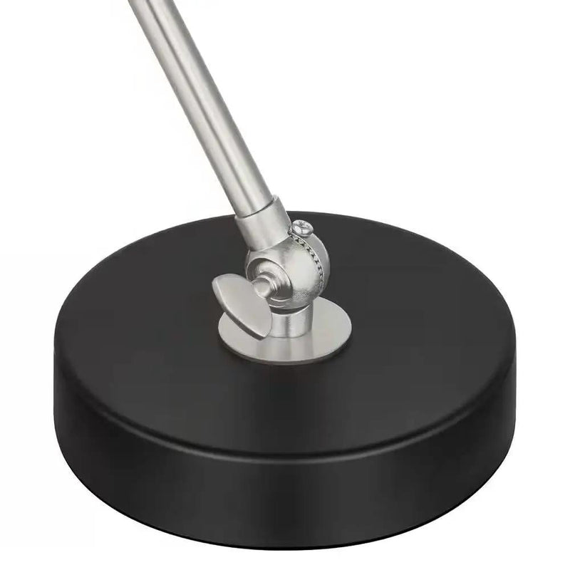 Simple Modern Metal Desk Light Table Lamp with Black Shade and Adjustable Tilt by HomePacific