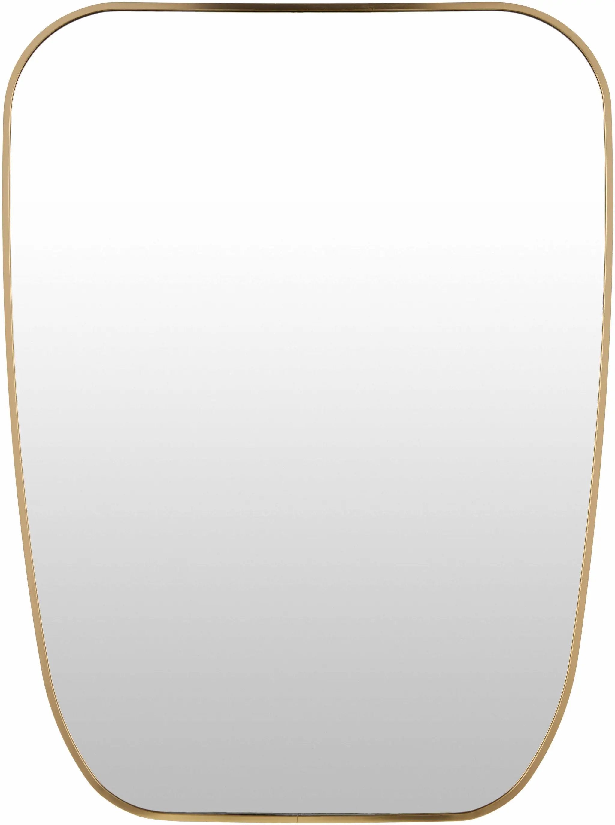Texcaltic Gold Carved Mirror by Boutique Rugs