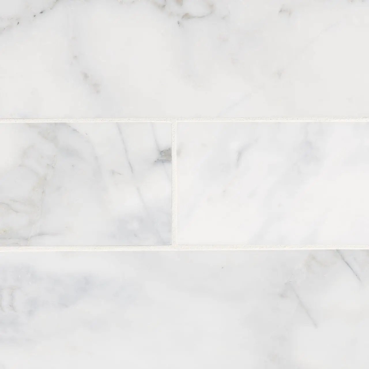 Calacatta Cressa Marble Subway Tile 4x12 Honed Mosaics close up