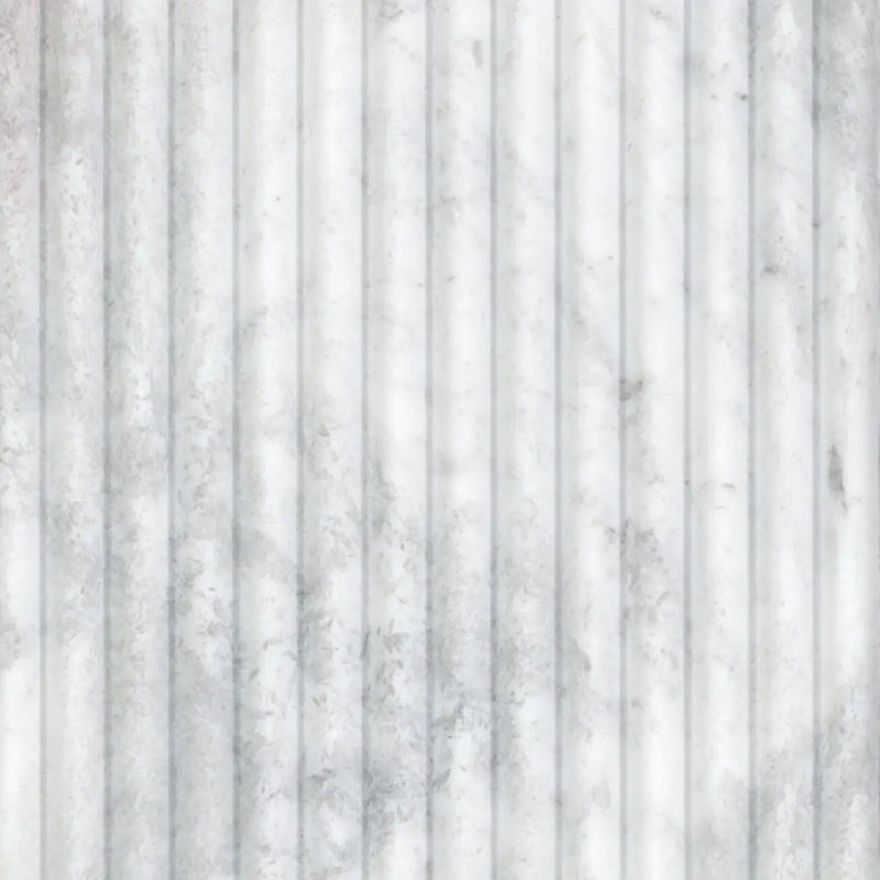 Capri Blue Milano Ribbo 12x24 Honed Marble Mosaics close up
