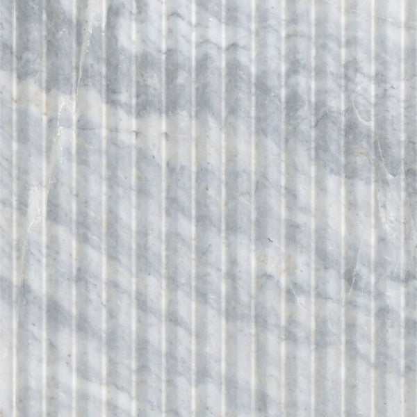 Capri Blue Valentino Fluto 12x24 Honed Marble Mosaics, photo 2 of 5