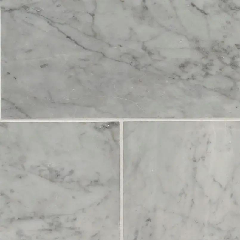 Carrara White Polished Marble Mosaics 6x12 by MSI Surfaces