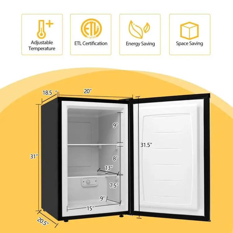 Modern Compact 3 cu ft. Space Saving Portable Mini Freezer Home Kitchen Dorm by HomePacific