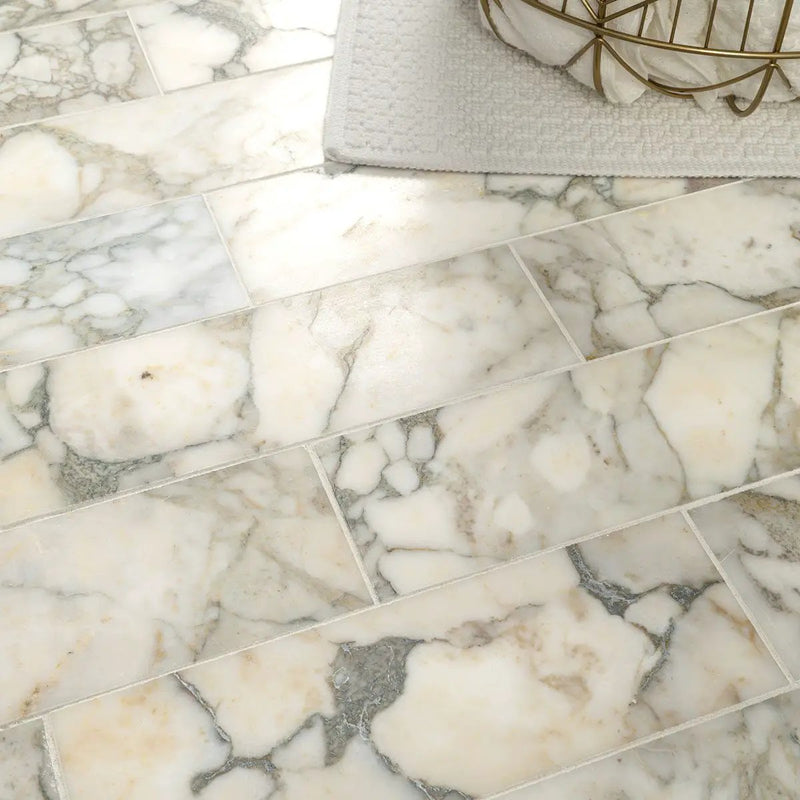 Coronado 4x12 Honed Marble Mosaics, photo 2 of 5