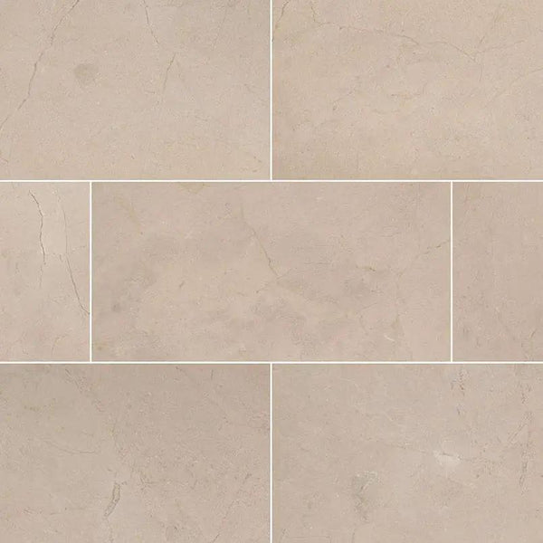 Crema Marfil Select Honed Marble Tiles 12x24