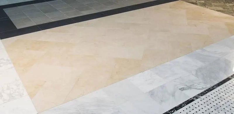 Crema Marfil Select Honed Marble Tiles 12x24 by MSI Surfaces