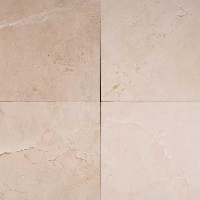 Crema Marfil Classic Polished Marble Tiles 18x18 close up