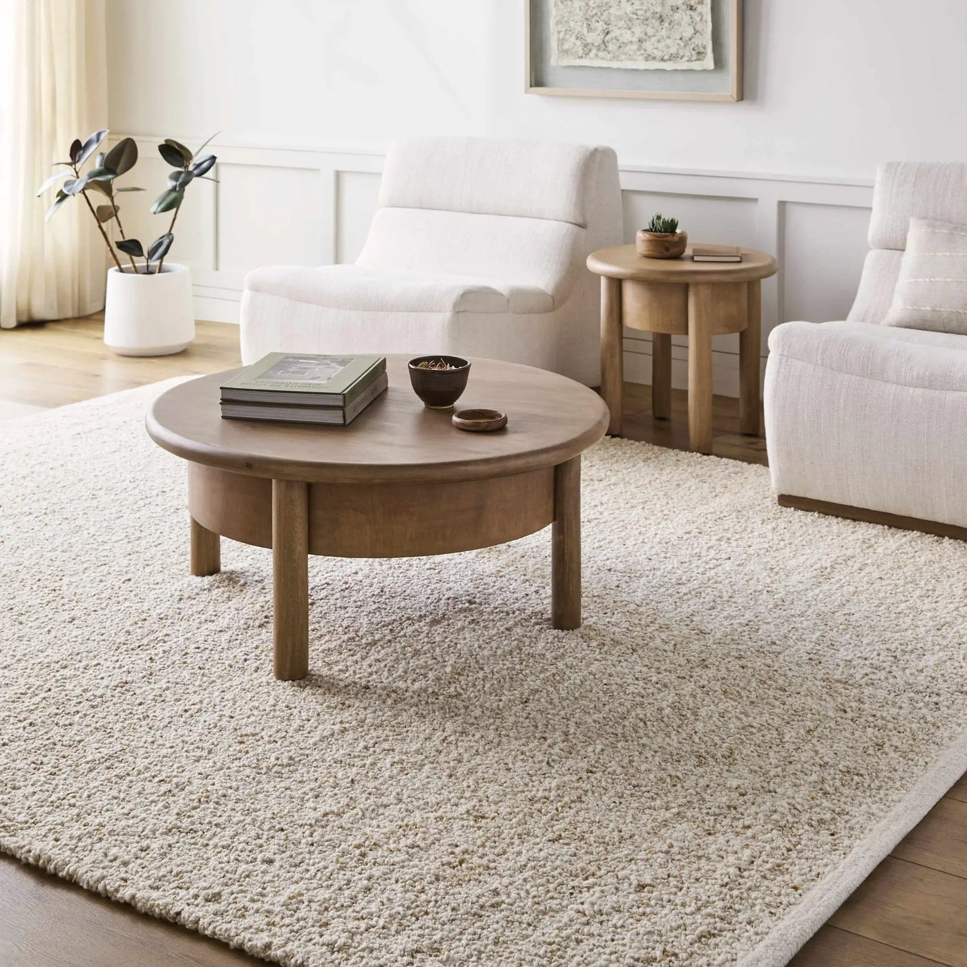 Teela Ivory Area Rug - Clearance by Boutique Rugs