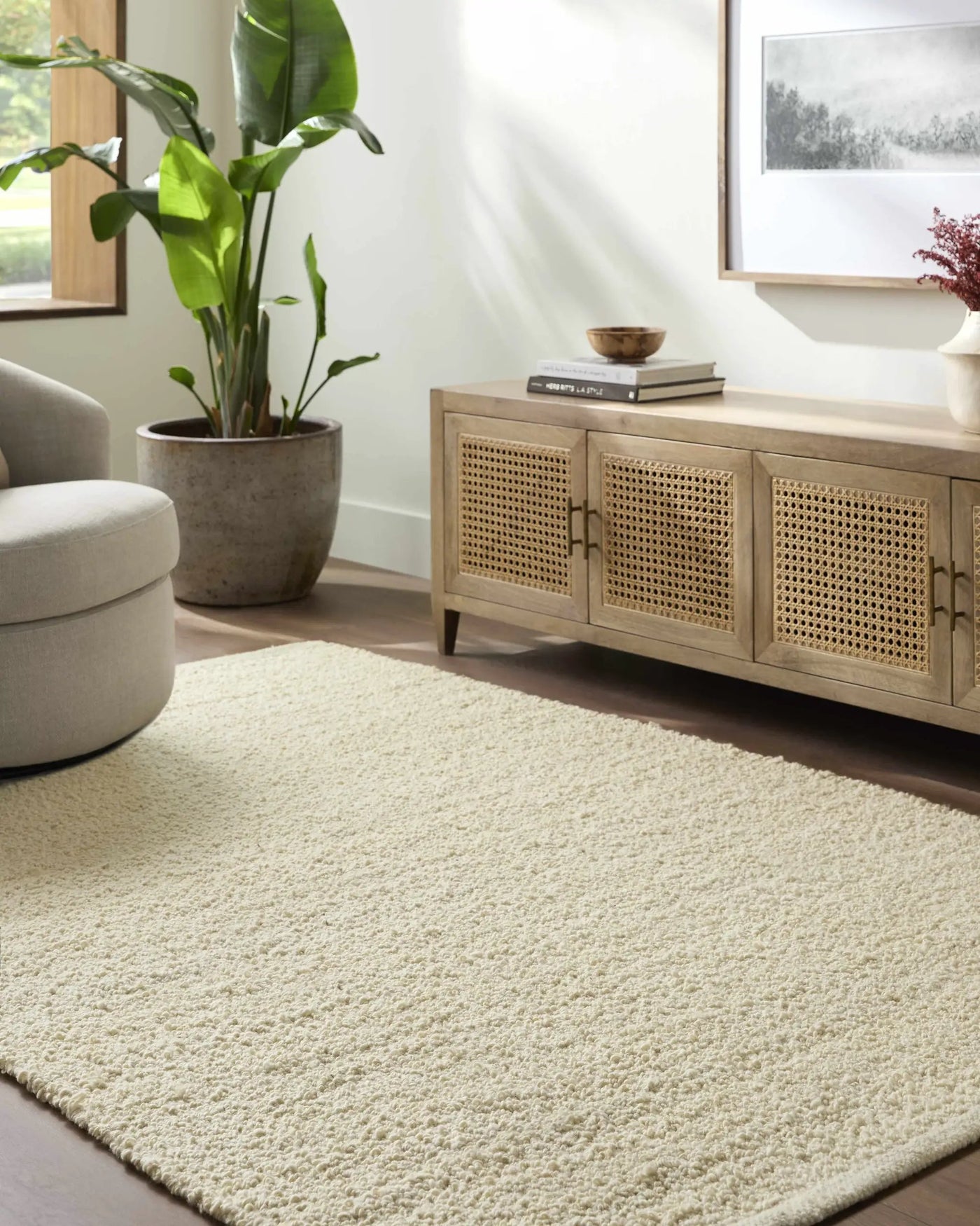 Teela Cream Area Rug - Clearance by Boutique Rugs