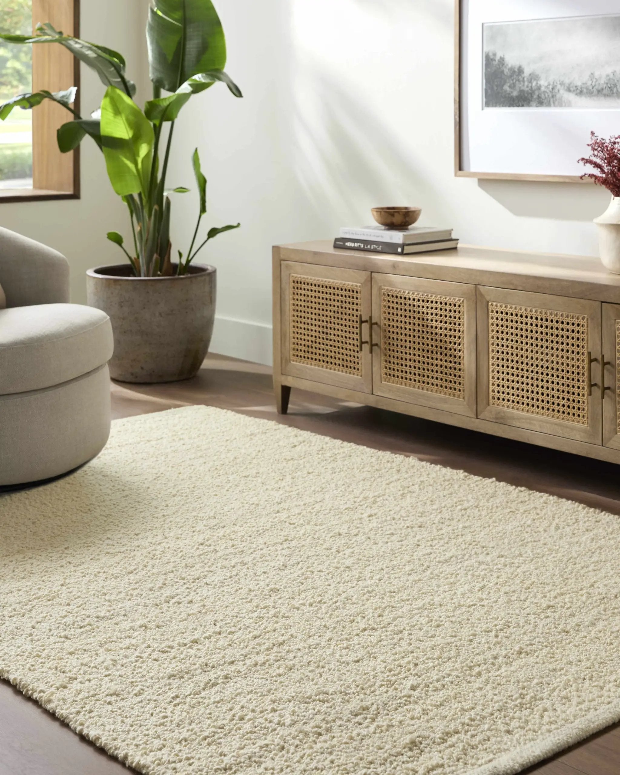 Teela Cream Area Rug - Clearance by Boutique Rugs