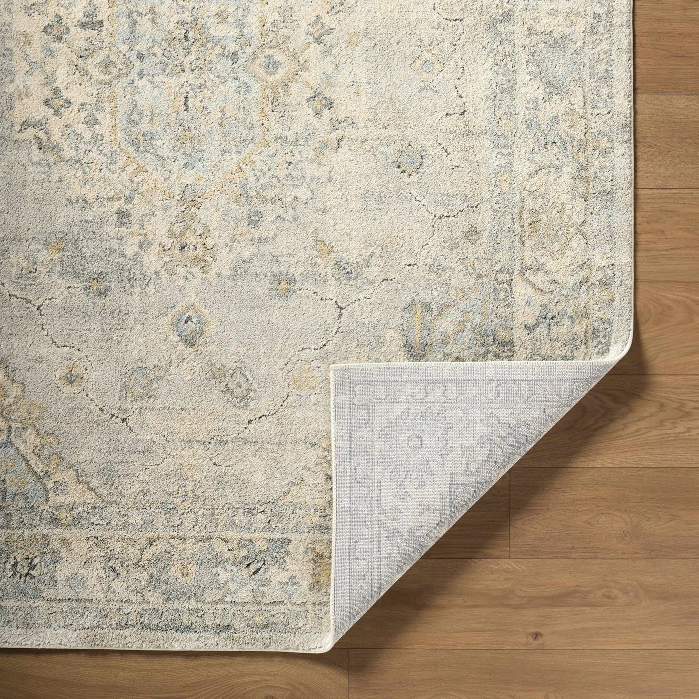 Tyche Light Gray Thick Luxe Area Rug by Boutique Rugs