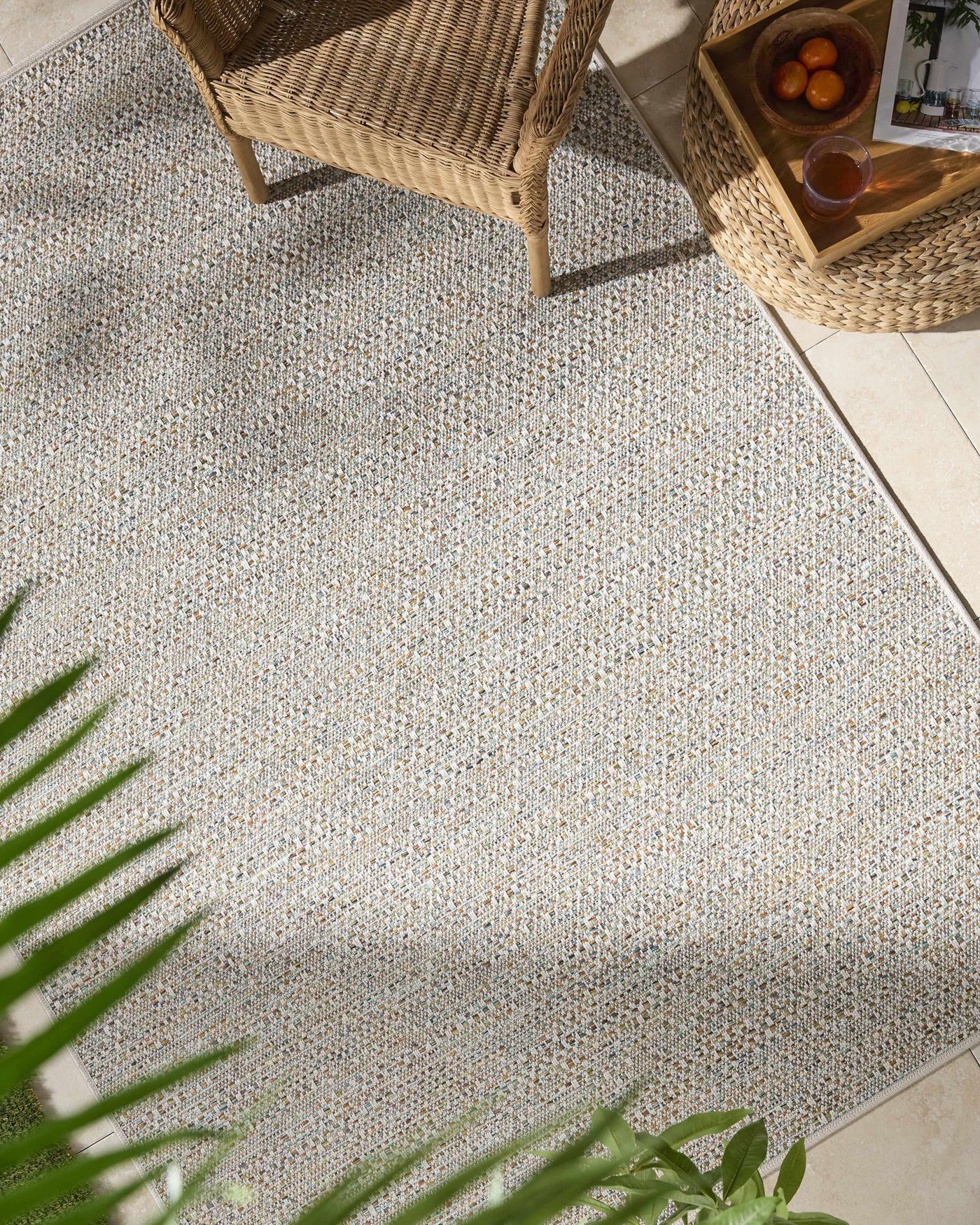 Thanh Ivory Outdoor Area Rug by Boutique Rugs