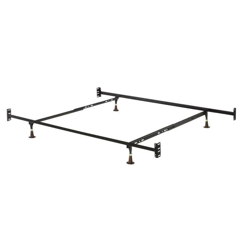 Twin/Full 10-inch High Metal Bed Frame with Headboard and Footboard Brackets by HomePacific