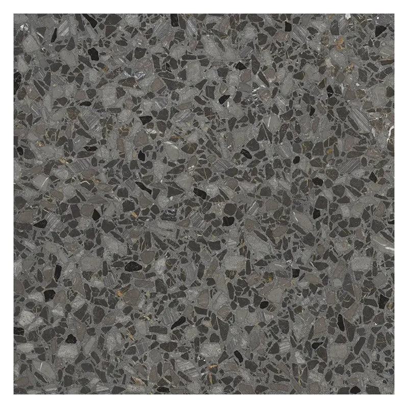 Charcoal Black with Gray Flecks 36x36 Matte Square Porcelain Large Format Tile (1 pack, 8.72 sq ft/case) by Apollo Tile