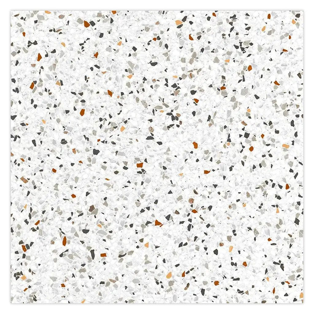 Bright White with Multi flecks 24x24 Matte Square Porcelain Large Format Tile (4 pack, 15.93 sq ft/case) by Apollo Tile