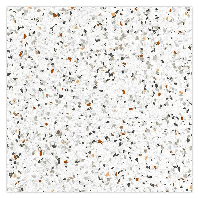 Bright White with Multi flecks 24x24 Matte Square Porcelain Large Format Tile (4 pack, 15.93 sq ft/case) by Apollo Tile