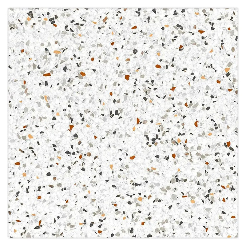 Bright White with Multi flecks 24x24 Matte Square Porcelain Large Format Tile (4 pack, 15.93 sq ft/case) by Apollo Tile