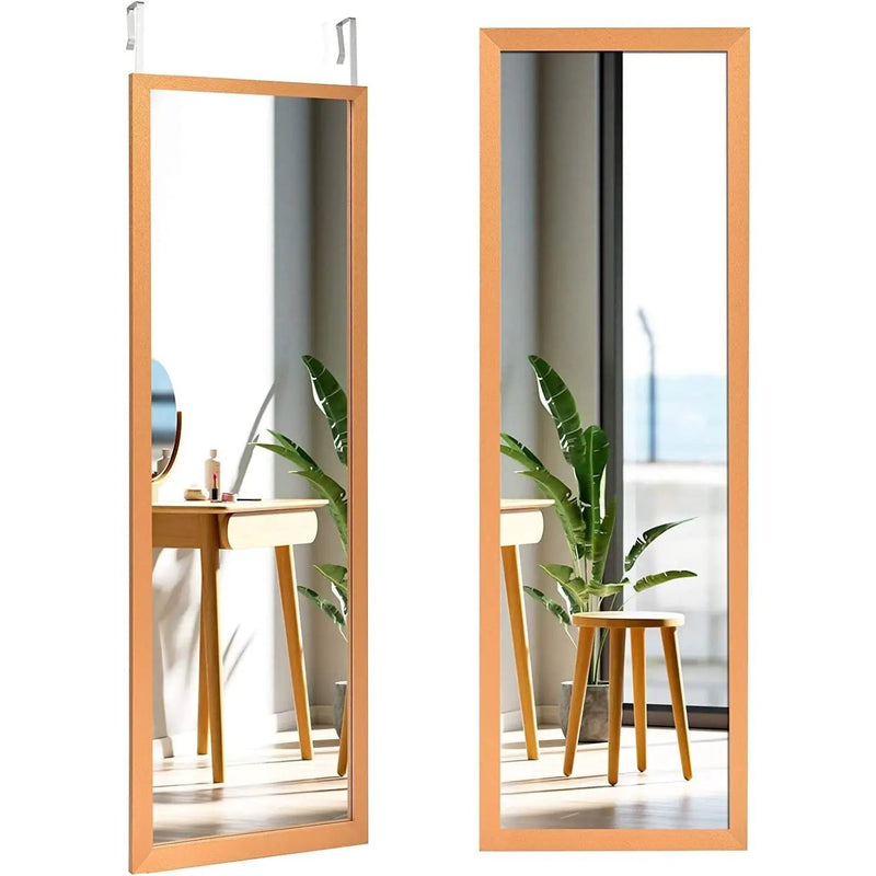 Gold Full Length Bedroom Mirror with Over the Door or Wall Mounted Design by HomePacific