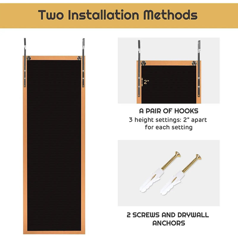 Gold Full Length Bedroom Mirror with Over the Door or Wall Mounted Design by HomePacific