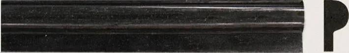 Premium Black Polished Granite Mosaics 1x2 close up