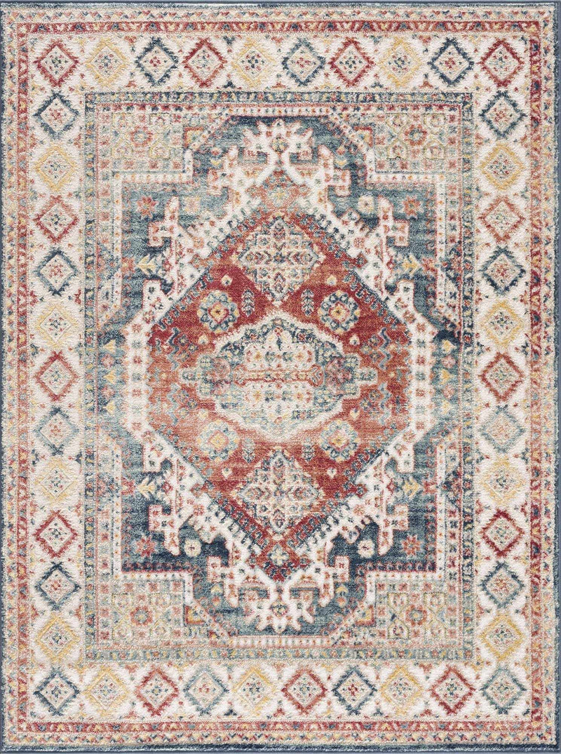 Brend Rust Medallion Area Rug by Hauteloom