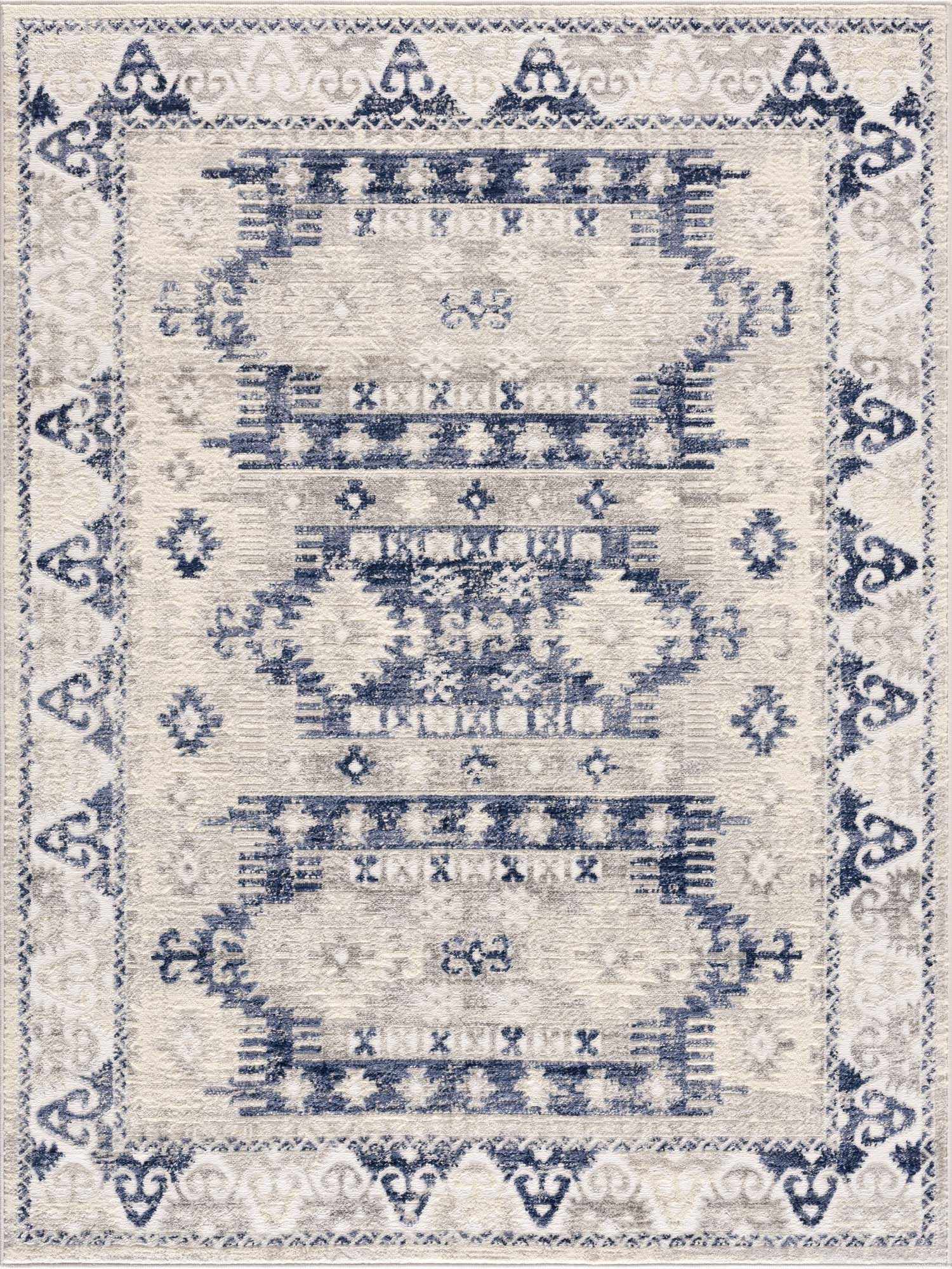 Bindi Navy Area Rug by Hauteloom