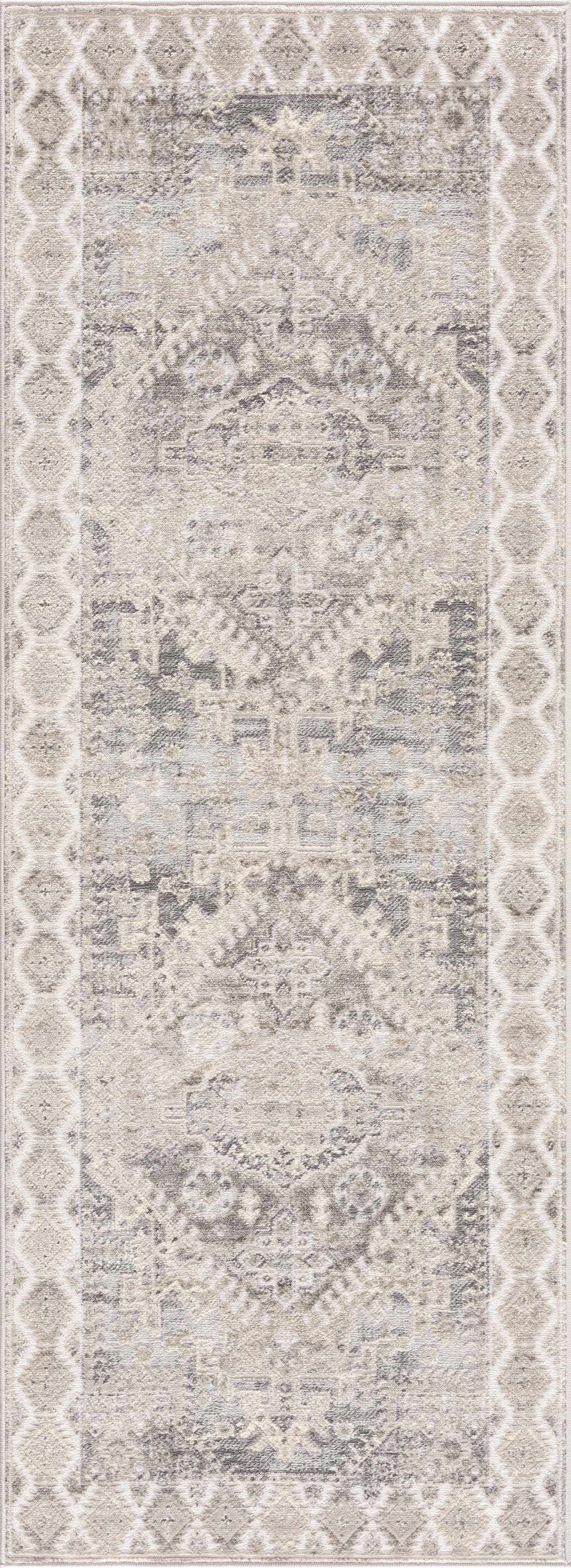 Brend Taupe Medallion Area Rug by Hauteloom