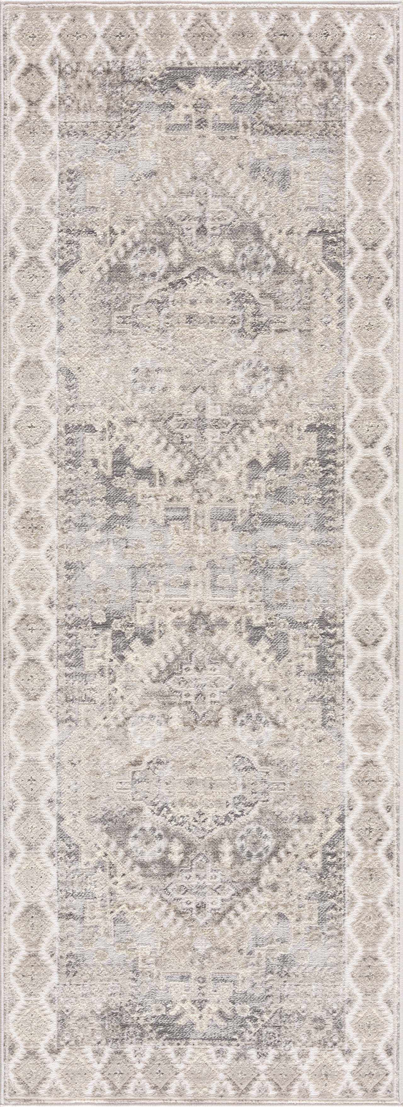 Brend Taupe Medallion Area Rug by Hauteloom
