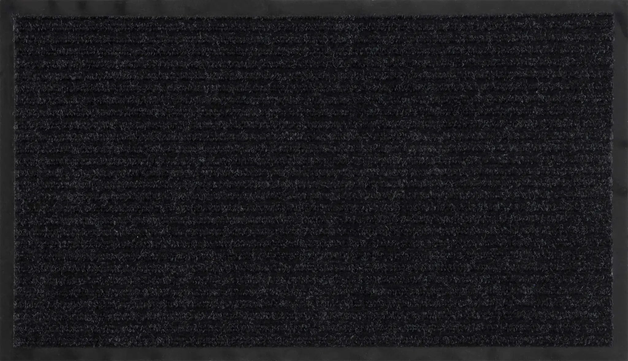 Basic Outdoor Mat, Black by Hauteloom