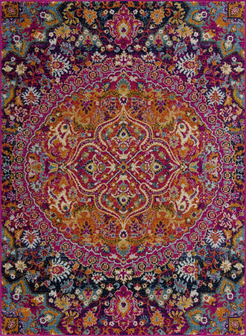 Burnt Orange Ojus Area Rug by Hauteloom