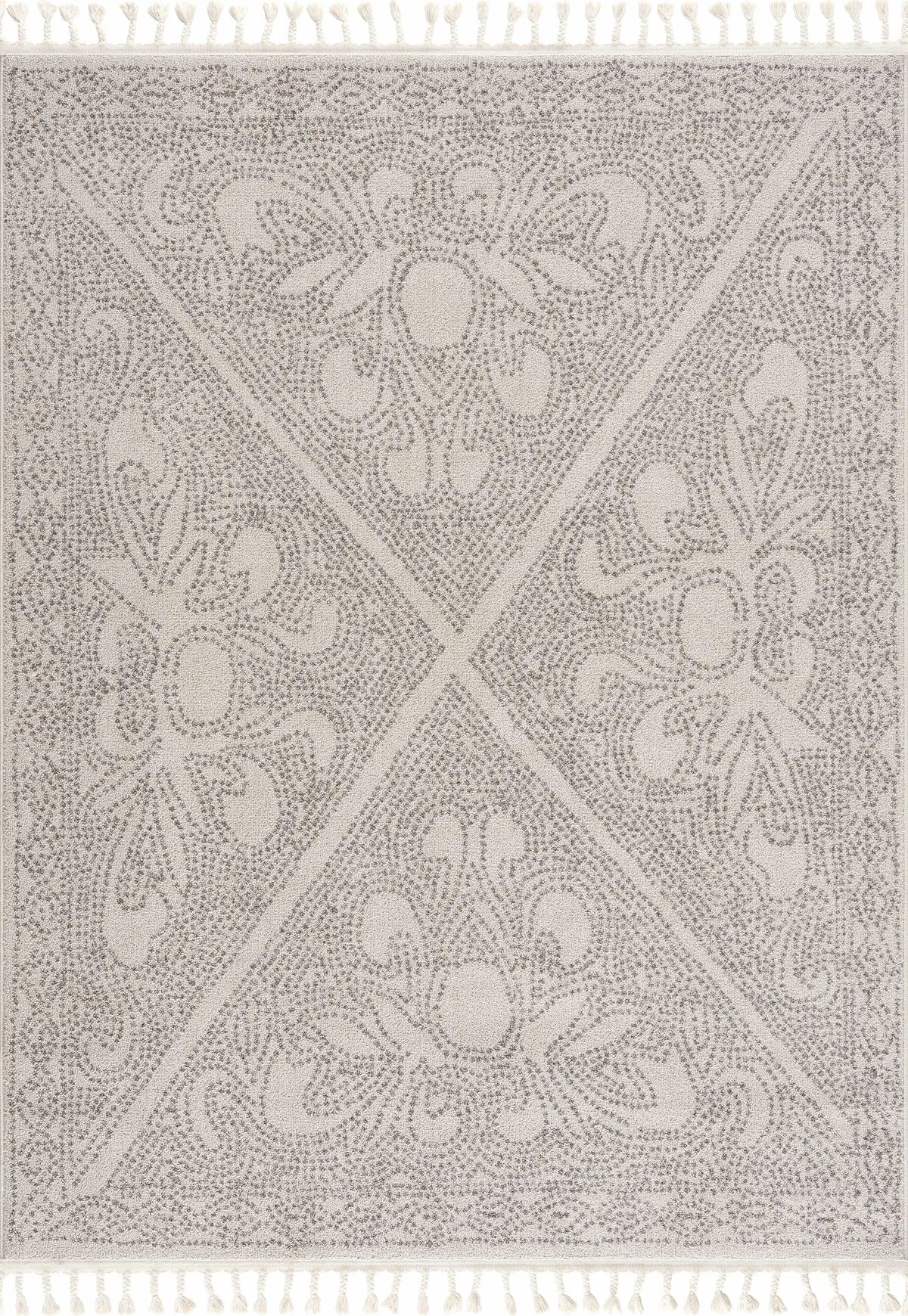 Birdwood Cream & Brown Area Rug by Hauteloom