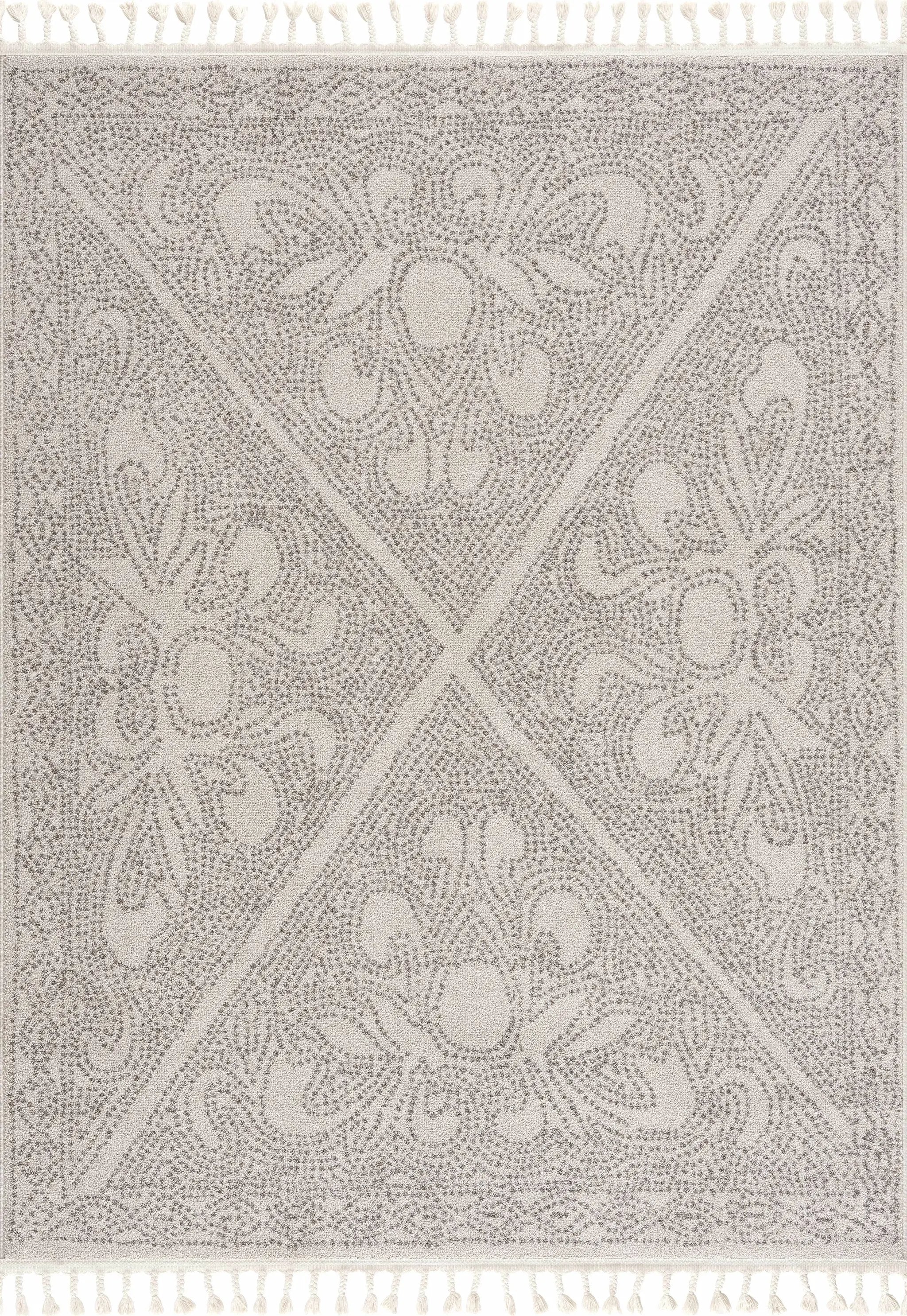 Birdwood Cream & Brown Area Rug by Hauteloom