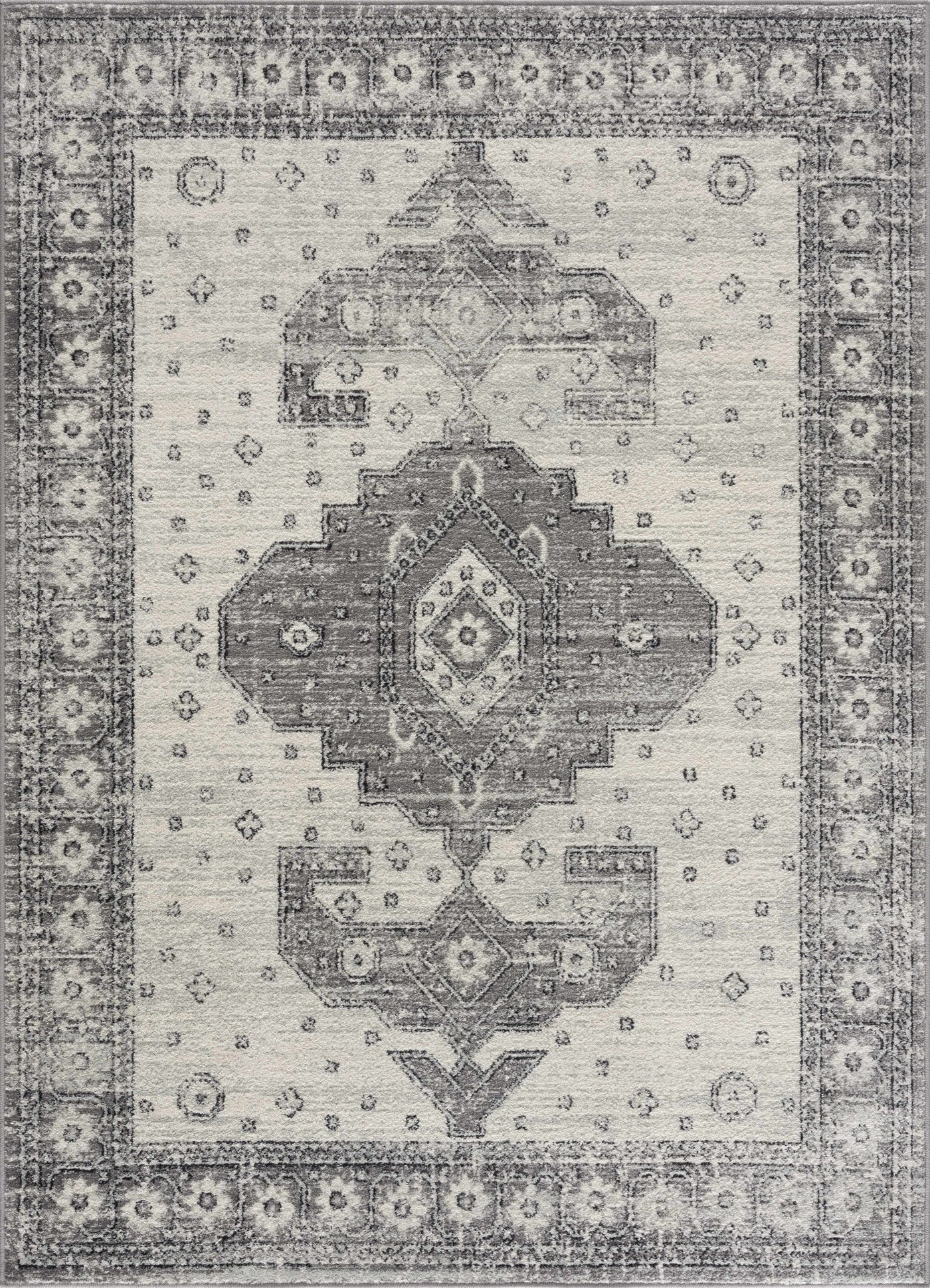 Marash 4605 Gray Area Carpet - Clearance by Boutique Rugs