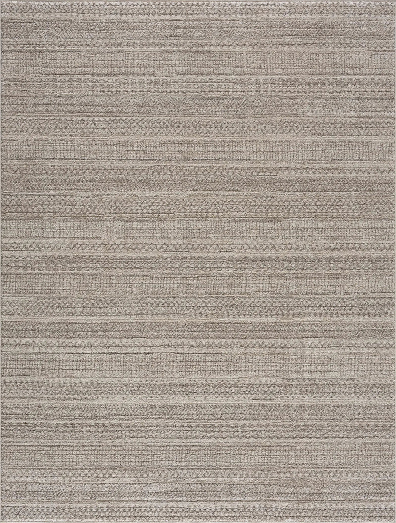 Nate Beige Tribal High Pile Carpet by Boutique Rugs